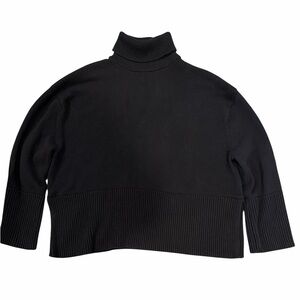 GAP 100% Cotton Oversized Split-Hem Mockneck Sweater